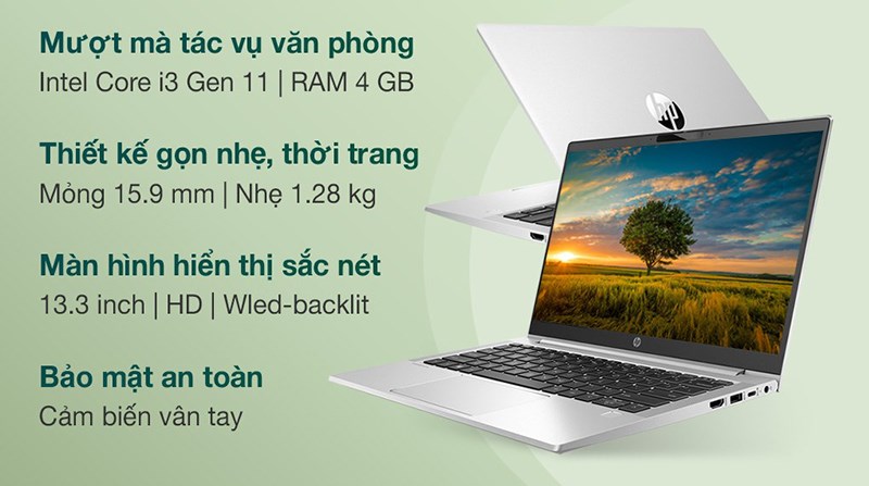 Top 13 laptop cho sinh viên ngành kinh tế tốt nhất 2021 HP ProBook 430 G8 i3 1115G4/4GB/256GB/Win10