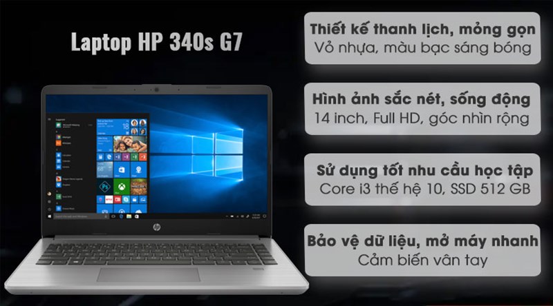 HP 340s G7 i3 1005G1/4GB/256GB/Win10 (240Q4PA) HP 340s G7 i3 1005G1/4GB/256GB/Win10 (240Q4PA)