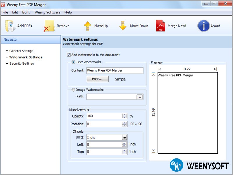 Phần mềm Weeny Free PDF Merger Phần mềm Weeny Free PDF Merger