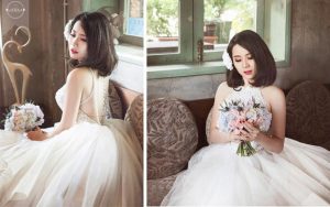 Trang điểm cô dâu tóc ngắn