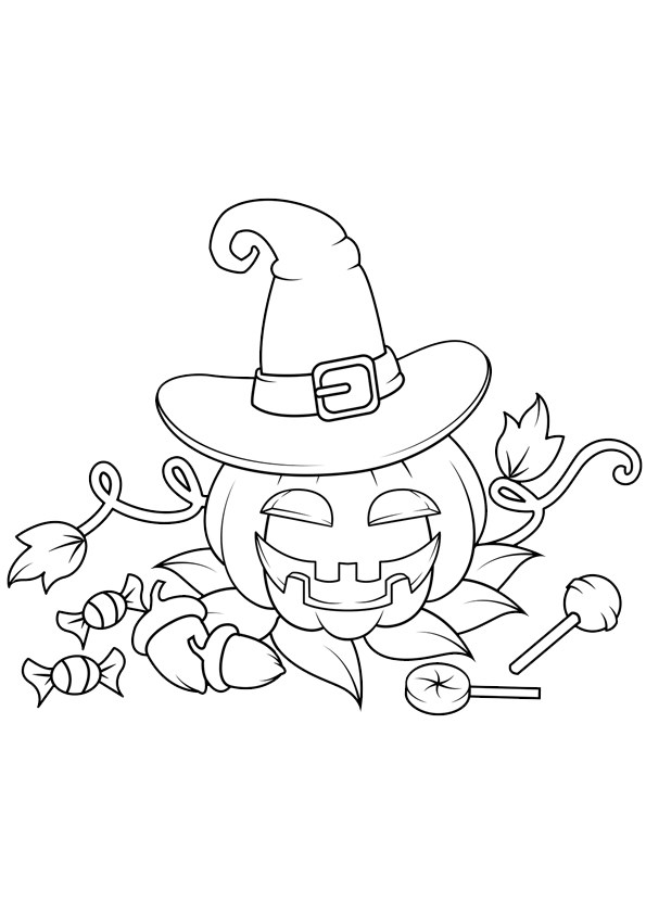 Tranh tô màu lễ hội Halloween - 1 Tranh tô màu lễ hội Halloween - 1