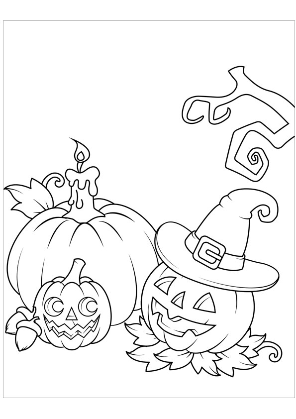 Tranh tô màu lễ hội Halloween - 2 Tranh tô màu lễ hội Halloween - 2