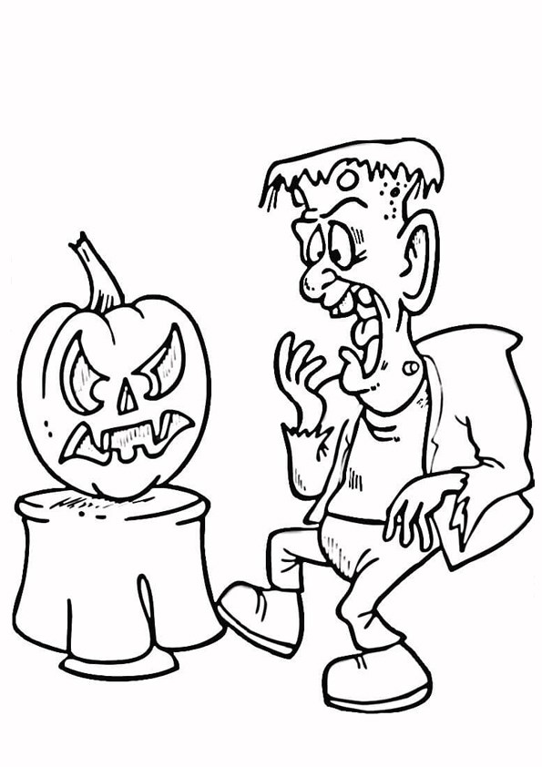Tranh tô màu lễ hội Halloween - 5 Tranh tô màu lễ hội Halloween - 5