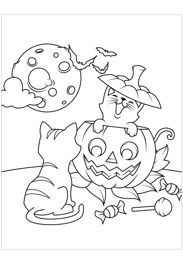 Tranh tô màu lễ hội Halloween - 13 Tranh tô màu lễ hội Halloween - 13