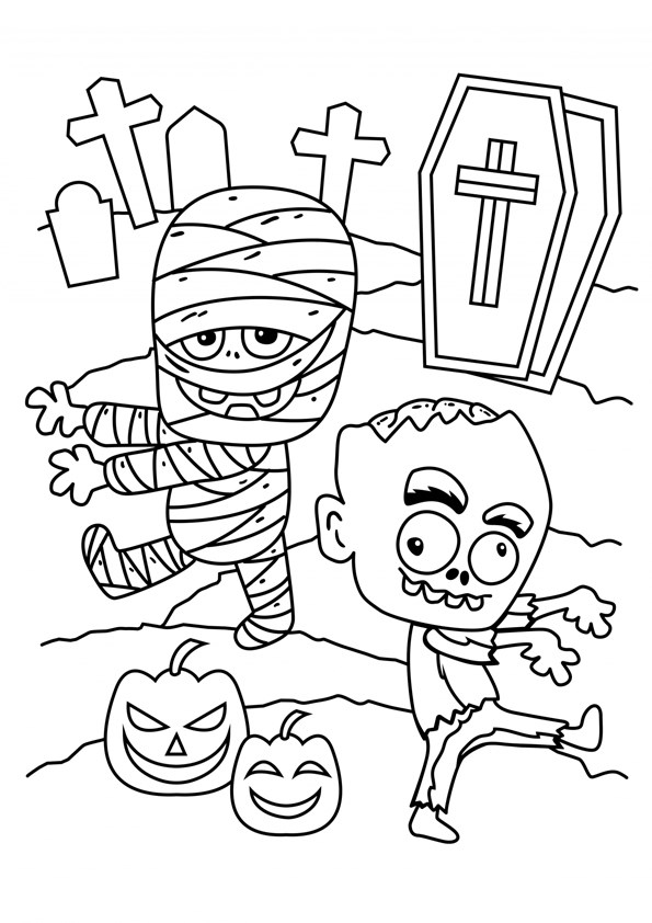 Tranh tô màu lễ hội Halloween - 16 Tranh tô màu lễ hội Halloween - 16