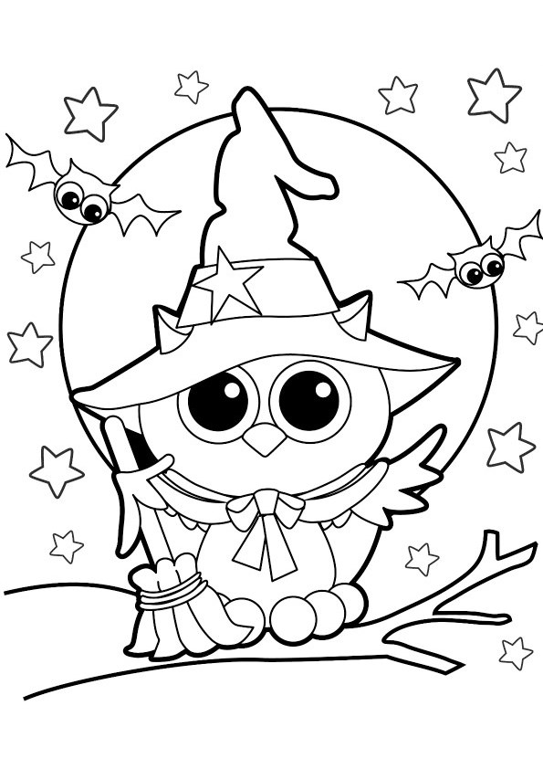 Tranh tô màu lễ hội Halloween - 19 Tranh tô màu lễ hội Halloween - 19