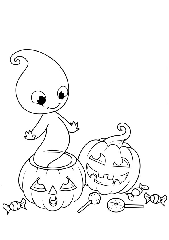 Tranh tô màu lễ hội Halloween - 20 Tranh tô màu lễ hội Halloween - 20
