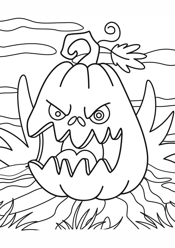 Tranh tô màu lễ hội Halloween - 21 Tranh tô màu lễ hội Halloween - 21
