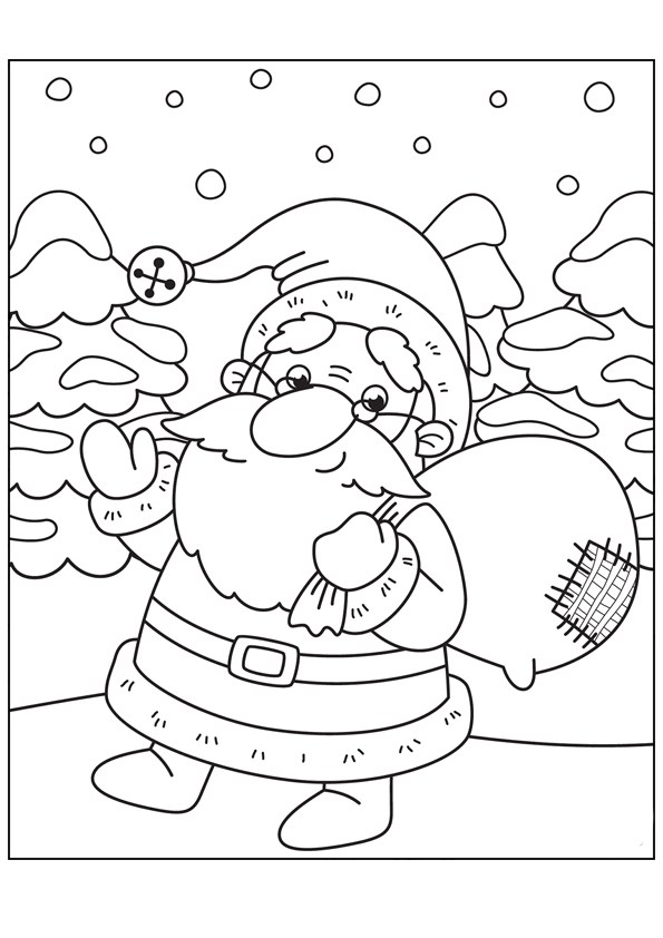 Tranh tô màu chủ đề Ông già Noel đẹp - 6 Tranh tô màu chủ đề Ông già Noel đẹp - 6