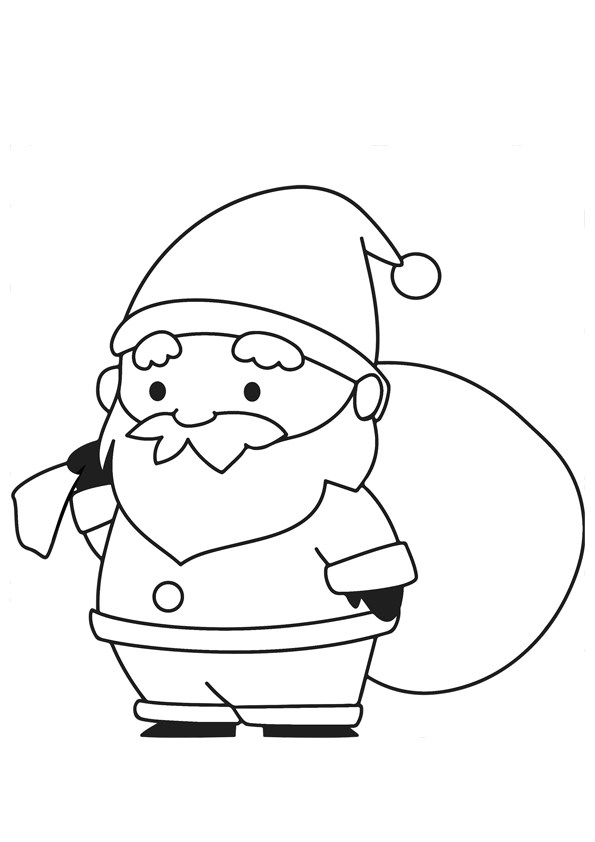 Tranh tô màu chủ đề Ông già Noel đẹp - 9 Tranh tô màu chủ đề Ông già Noel đẹp - 9