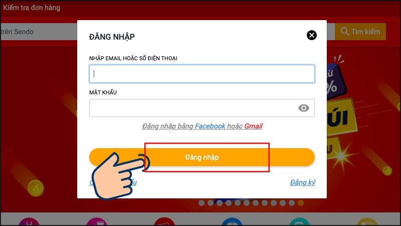Đăng nhập tài khoản Sendo của bạn vào website sendo. Đăng nhập tài khoản Sendo của bạn vào website sendo.