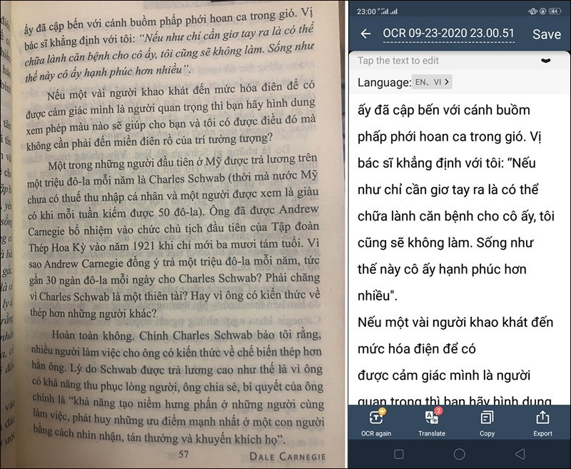 Chuyển hình ảnh thành văn bản bằng ứng dụng CamScanner Chuyển hình ảnh thành văn bản bằng ứng dụng CamScanner