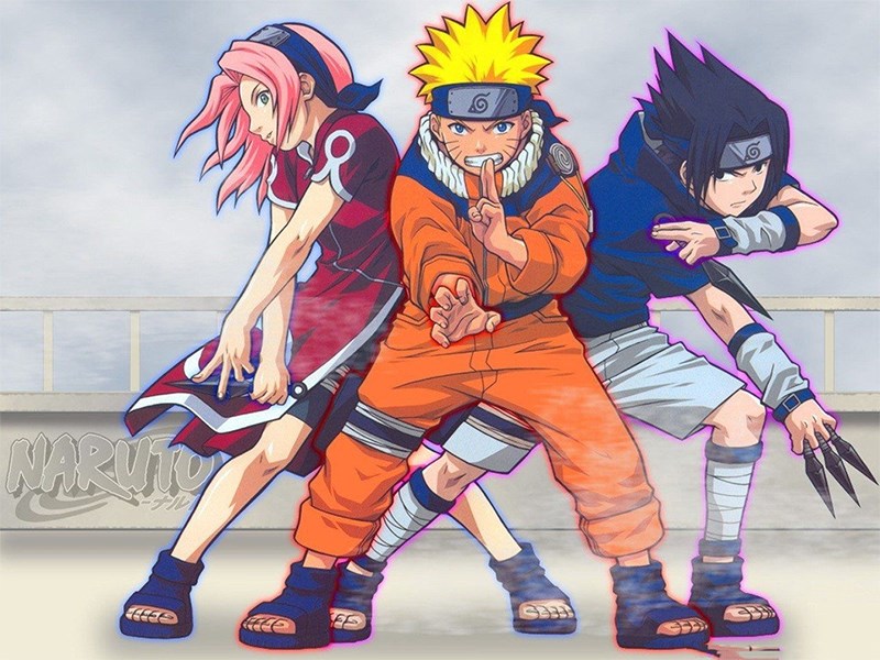 Sakura, Naruto, Sasuke (từ trái qua) Sakura, Naruto, Sasuke (từ trái qua)
