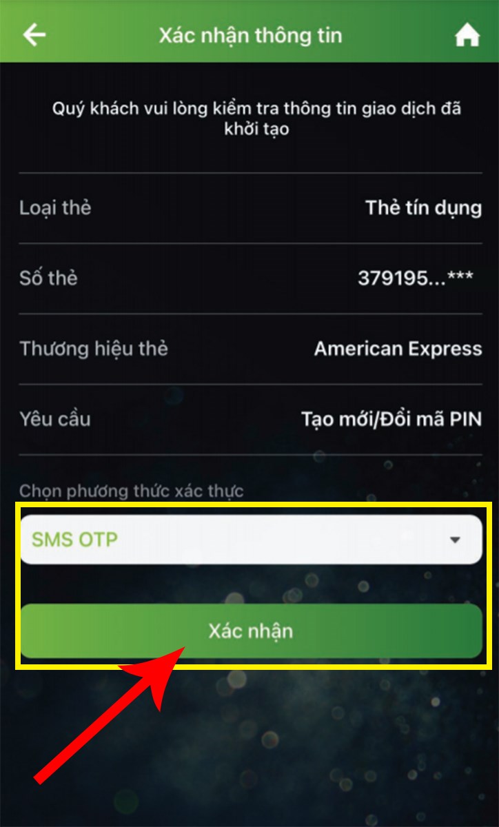 Chọn Phương thức xác thực rồi nhấn Xác nhận Chọn Phương thức xác thực rồi nhấn Xác nhận