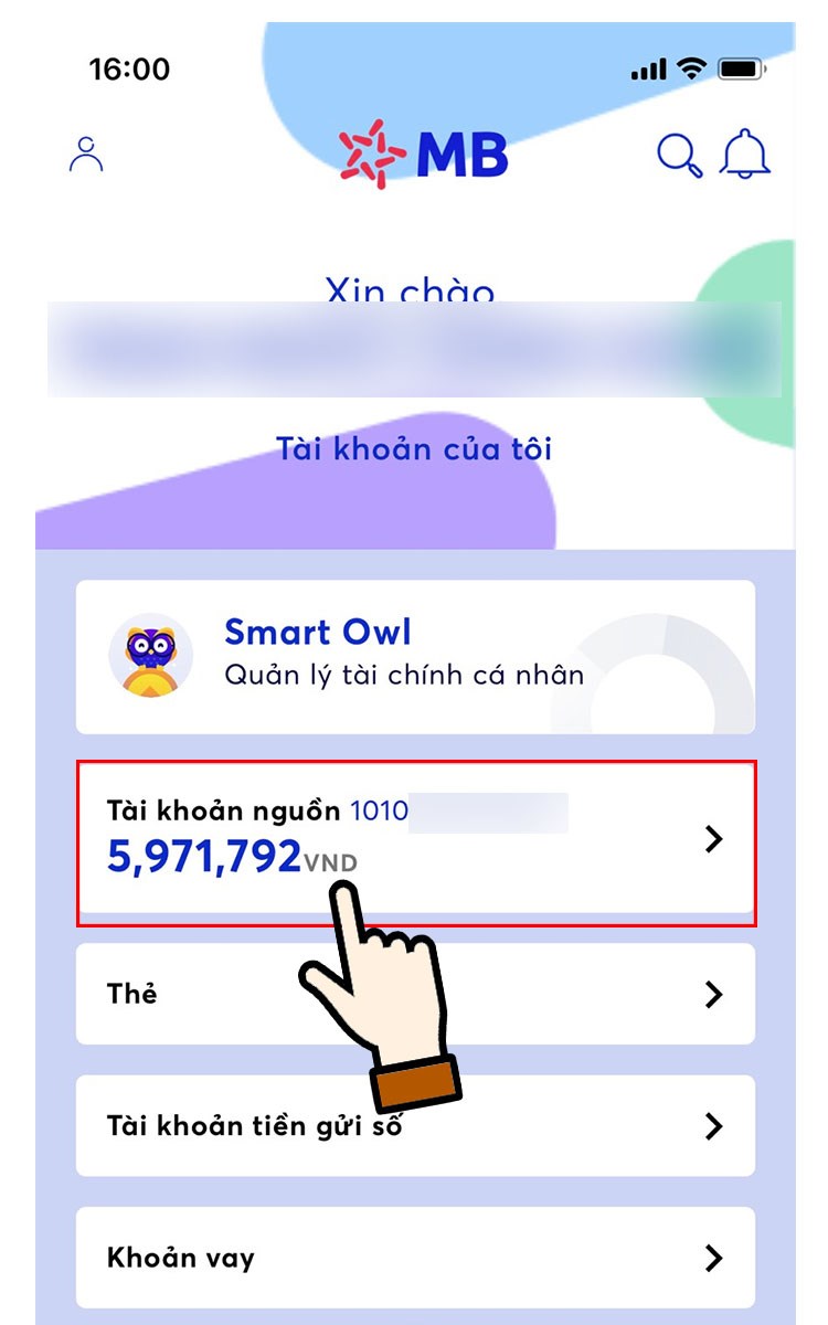 Bạn đã biết số dư và số tài khoản của mình Bạn đã biết số dư và số tài khoản của mình