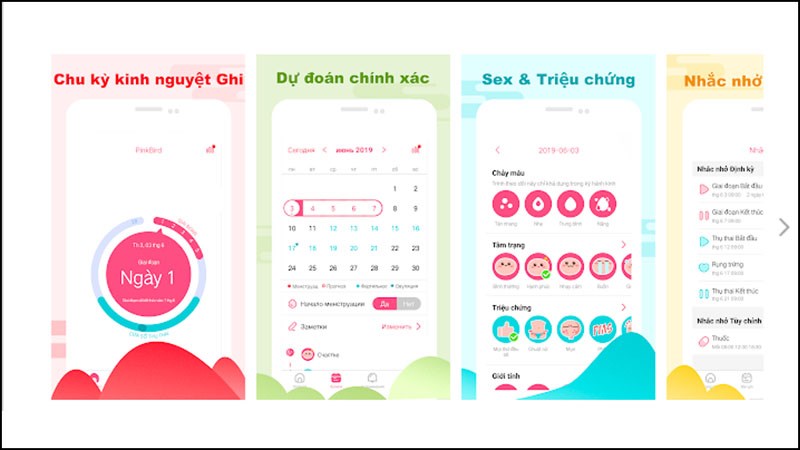 Lịch kinh nguyệt & Tính ngày rụng trứng PinkBird Lịch kinh nguyệt & Tính ngày rụng trứng PinkBird