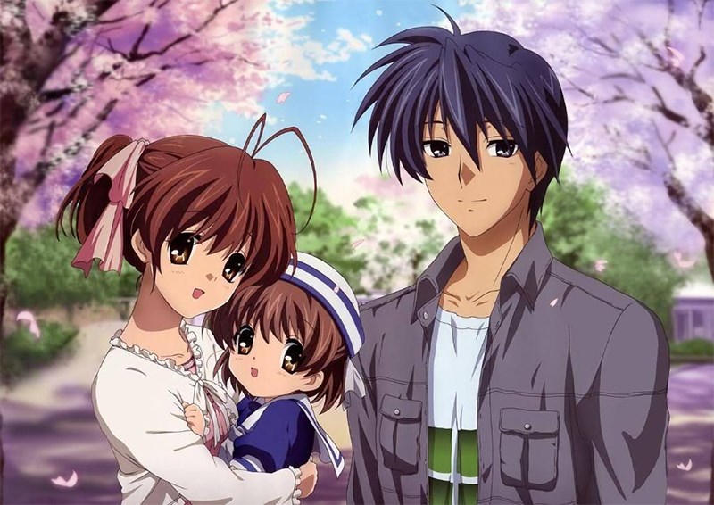 Gia đình Nagisa, Tomoya và con gái Ushio Gia đình Nagisa, Tomoya và con gái Ushio