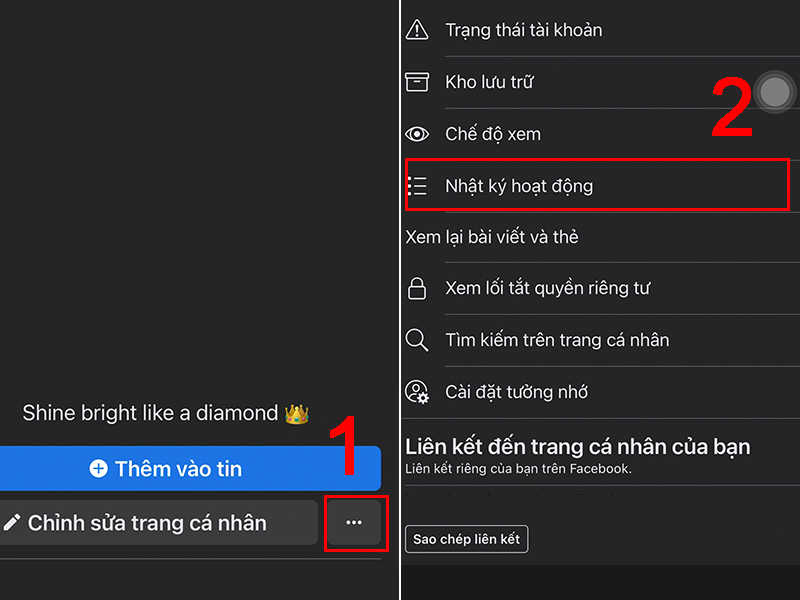 Truy cập Nhật ký hoạt động