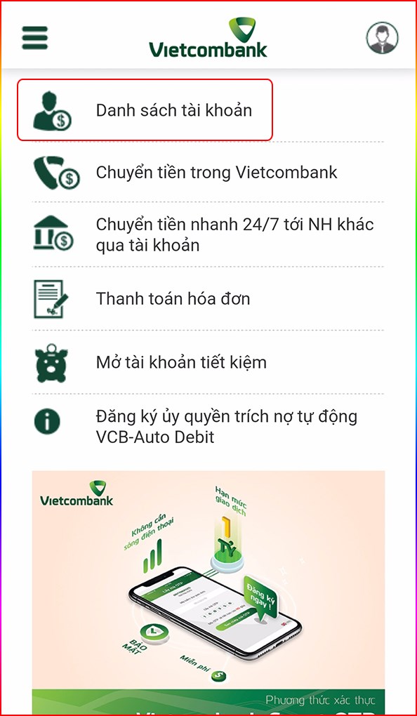 vietcombank3-594x1020-1 Nhấn vào danh sách tài khoản