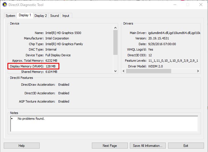 VRAM là gì? Cách xem dung lượng VRAM trên máy tính laptop 8
