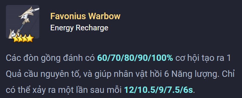 Favonius Warbow Favonius Warbow