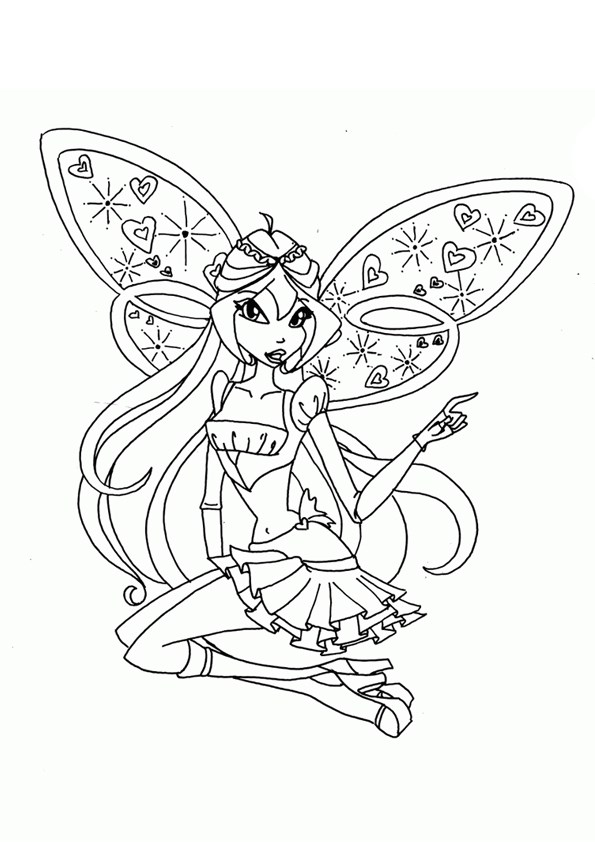 Tranh tô màu công chúa phép thuật Winx - 3 Tranh tô màu công chúa phép thuật Winx - 3