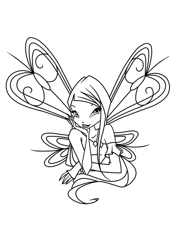 Tranh tô màu công chúa phép thuật Winx - 5 Tranh tô màu công chúa phép thuật Winx - 5