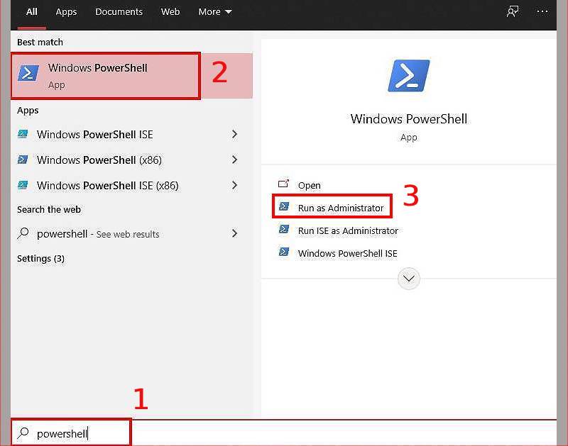 Mở Windows PowerShell
