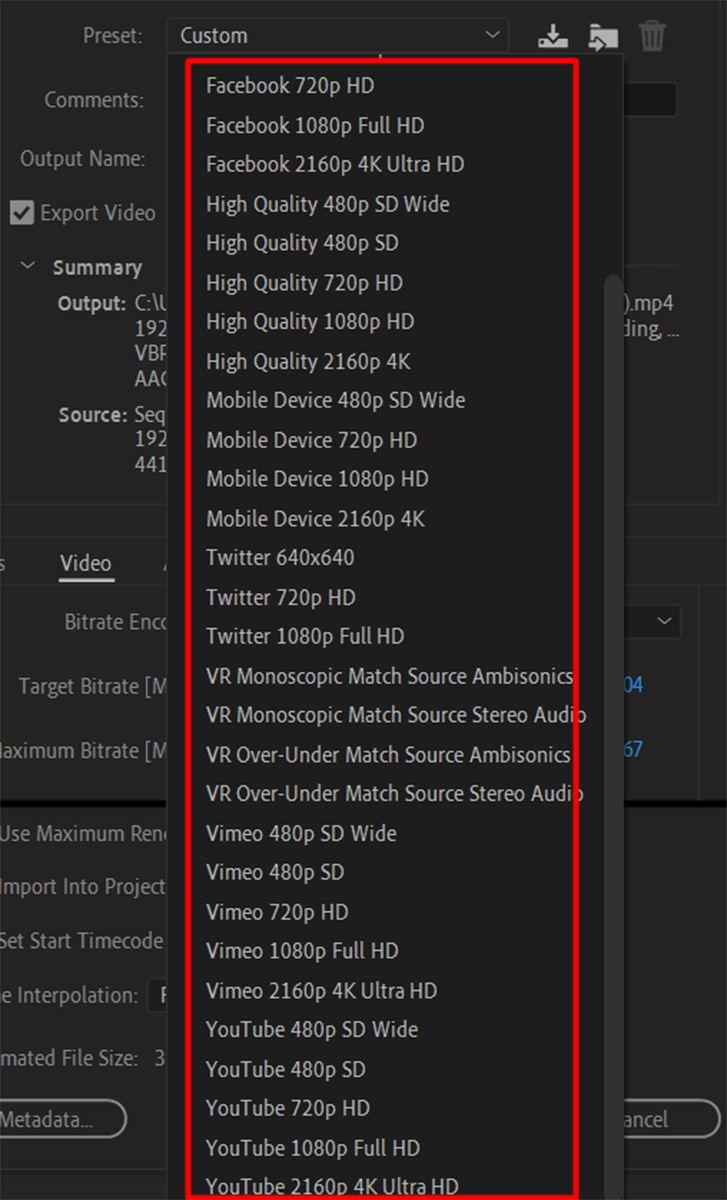 xuatvideo0-727x1200-1 Xuất video trong Adobe Premiere