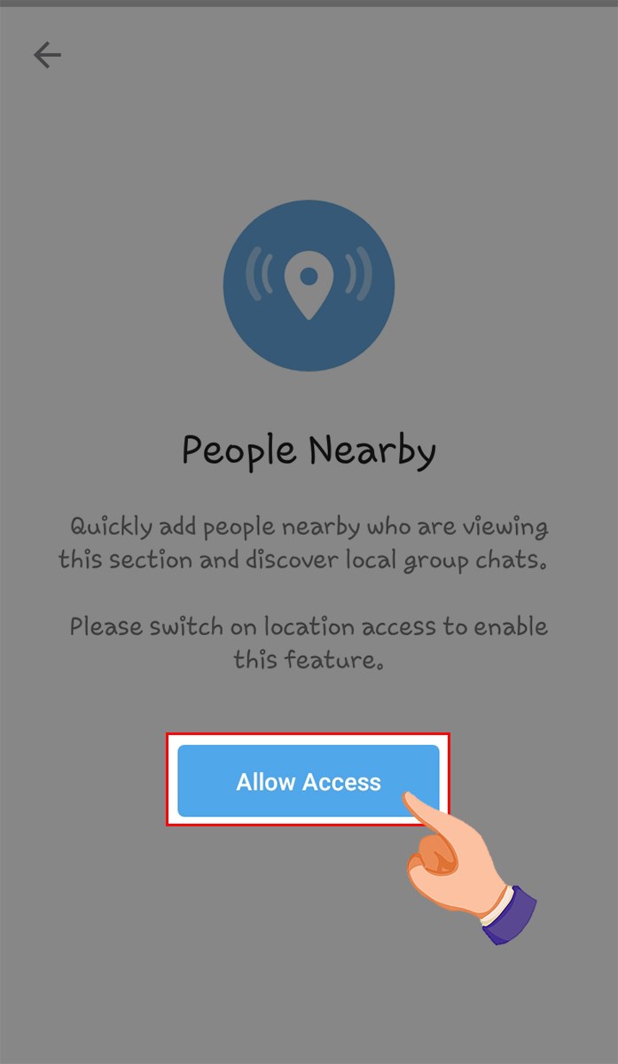 Chọn Allow Access. Chọn Allow Access.