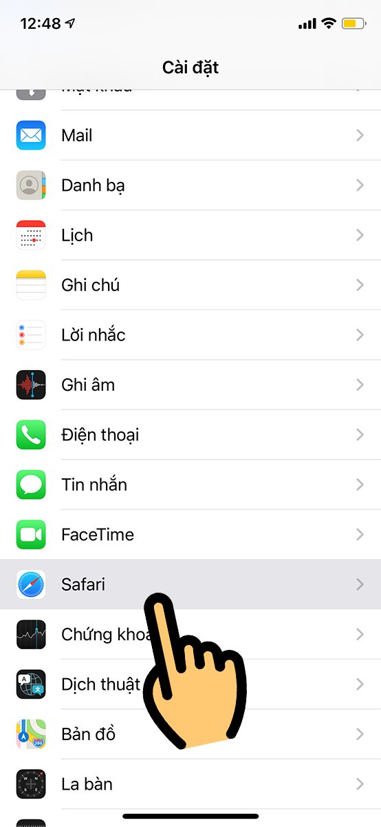 Chọn Safari Chọn Safari