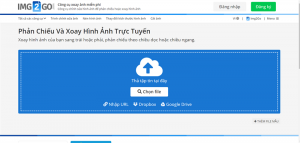 Xoay ảnh online với img2go.com