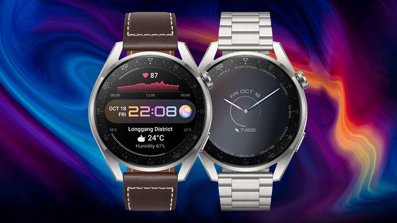 Vỏ đồng hồ Huawei Watch 3 và 3 Pro đều được làm từ những vật liệu chất lượng nhất