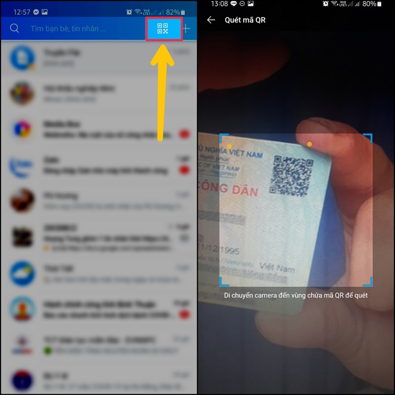 Quẻ QR trên Zalo Quẻ QR trên Zalo