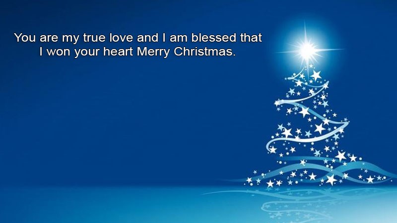 You are my true love and I am blessed that I won your heart Merry Christmas. You are my true love and I am blessed that I won your heart Merry Christmas.