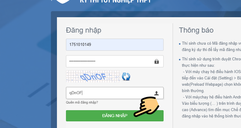 Nhập thông tin tài khoản Nhập thông tin tài khoản