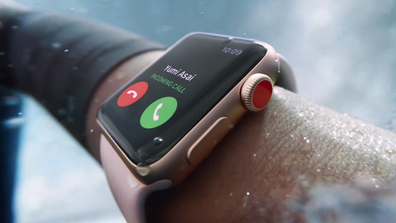 Apple Watch mất sóng hoặc đang ở chế độ máy bay thì không thể thực hiện cuộc gọi được