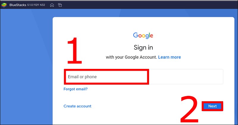 Nhập Email và nhấn Next Nhập Email và nhấn Next