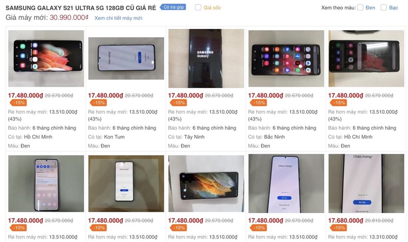 Galaxy S21 Ultra đổi trả Galaxy S21 Ultra đổi trả