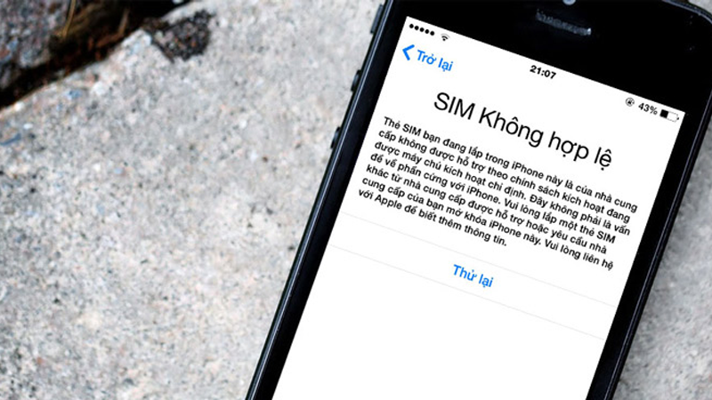 Khôi phục cài đặt gốc có thể làm mất trạng thái hoạt động của SIM ghép
