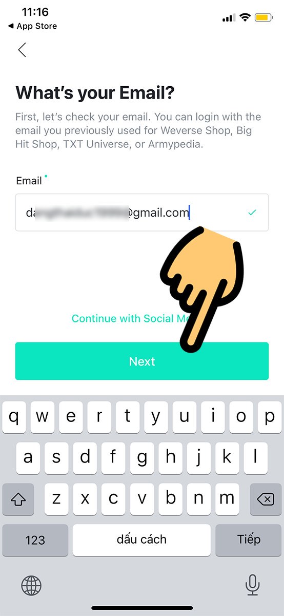 Nhập email của bạn Nhập email của bạn
