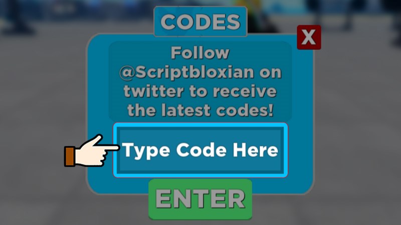 Nhập code vào ô trống Type Code Here Nhập code vào ô trống Type Code Here