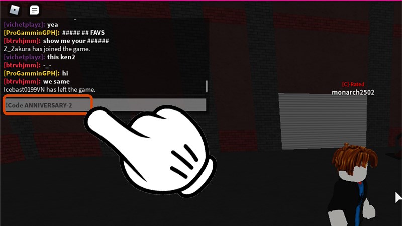 Copy mã vào ô chat, nhấn Enter Copy mã vào ô chat, nhấn Enter