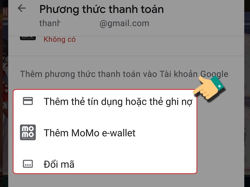 Chọn cách thanh toán và thanh toán Chọn cách thanh toán và thanh toán