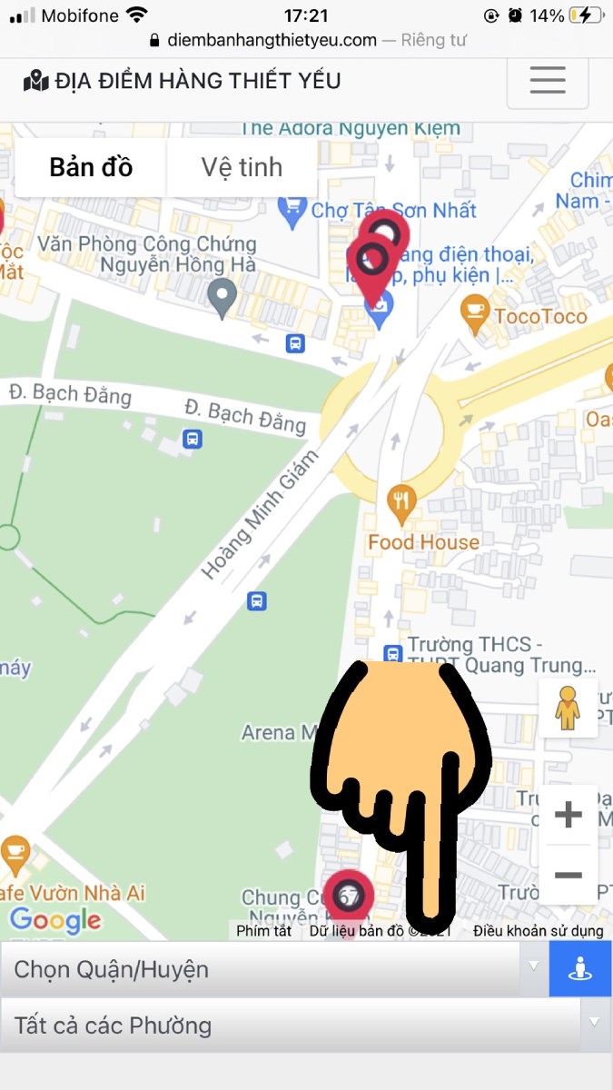 Chọn Quận/Huyện và Phường nơi bạn đang sinh sống Chọn Quận/Huyện và Phường nơi bạn đang sinh sống