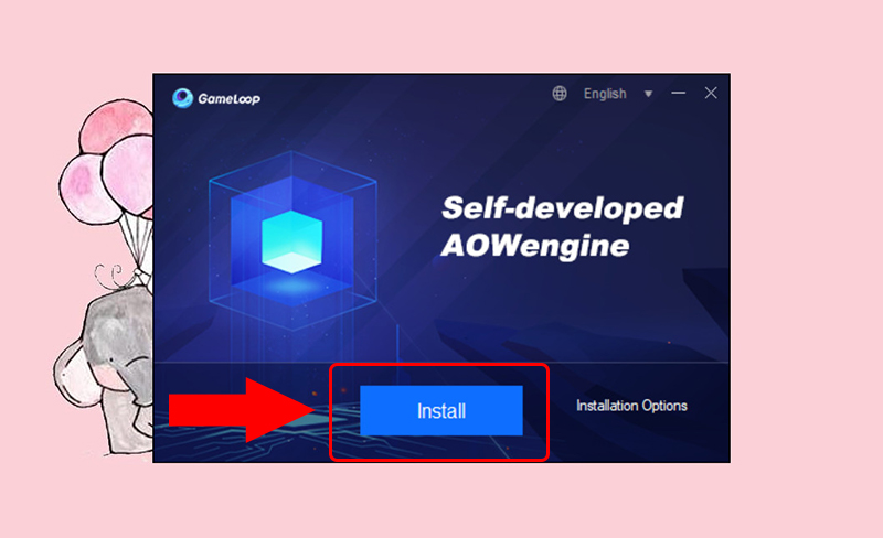 Chọn Install để cài đặt giả lập Tencent Gaming Buddy