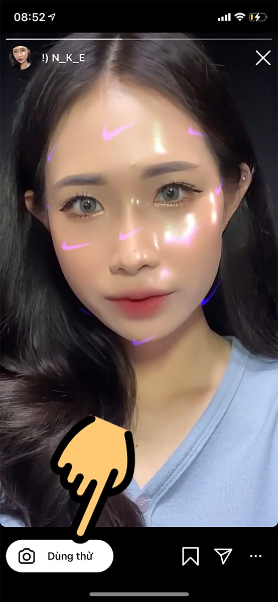Chọn mục Dùng thử Chọn mục Dùng thử