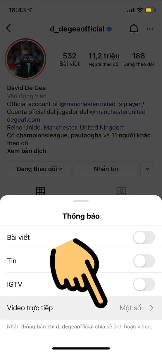 Chọn Video trực tiếp Chọn Video trực tiếp