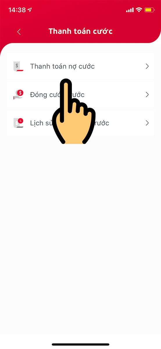 Thanh toán nợ cước Thanh toán nợ cước