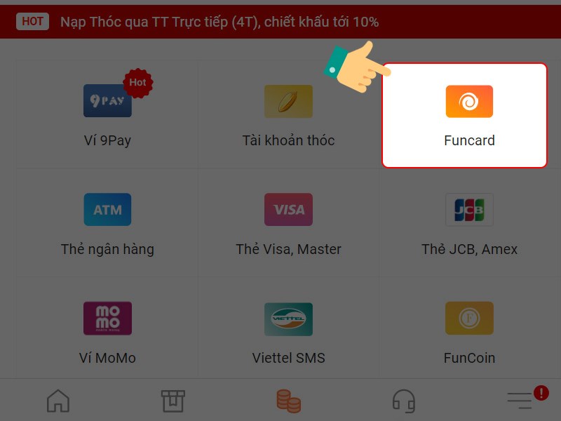 Phương thức thanh toán Funcard Phương thức thanh toán Funcard